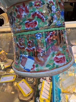 Lot 55 - A large famille rose baluster vase