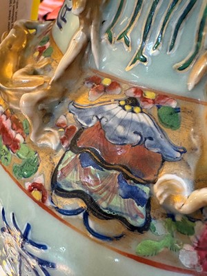 Lot 55 - A large famille rose baluster vase