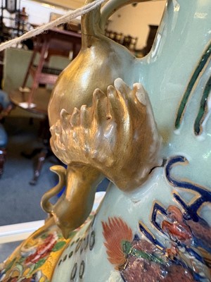 Lot 55 - A large famille rose baluster vase