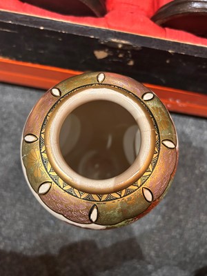 Lot 61 - A pair of Japanese satsuma vases