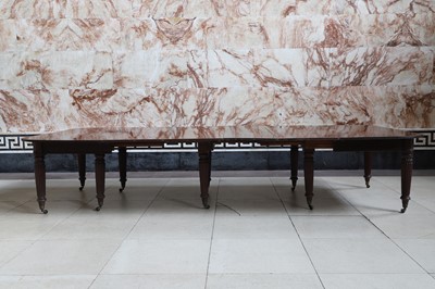 Lot 583 - A George IV mahogany extending dining table attributed to Gillows