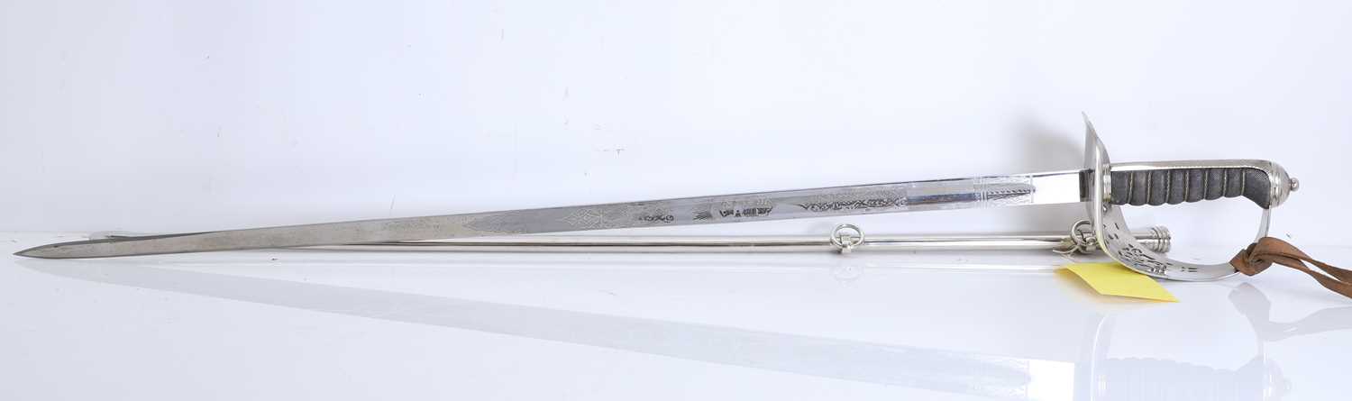 Lot 381 - An Edward VII Royal Engineers officers dress sword
