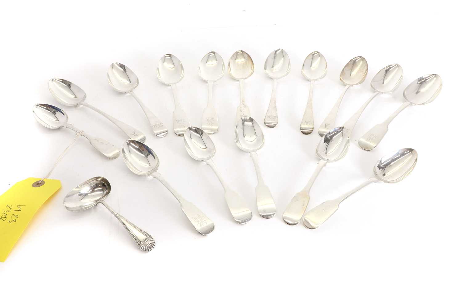 Lot 23 - A collection of silver spoons