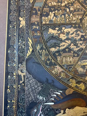 Lot 64 - Tibetan Wheel of Life thangka