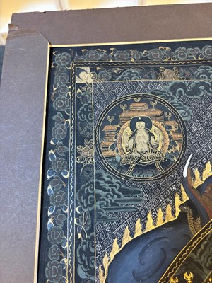 Lot 64 - Tibetan Wheel of Life thangka