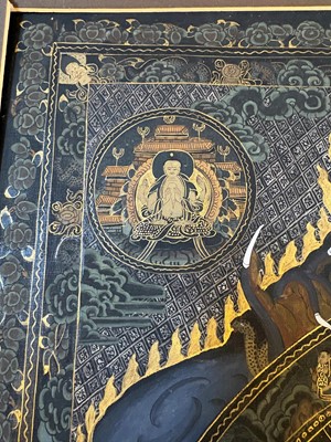 Lot 64 - Tibetan Wheel of Life thangka