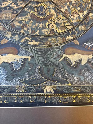Lot 64 - Tibetan Wheel of Life thangka