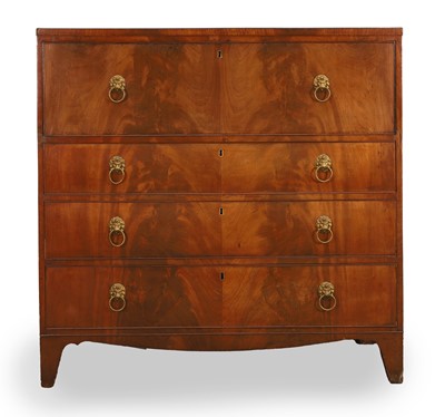 Lot 523 - A Regency mahogany secretaire bookcase base