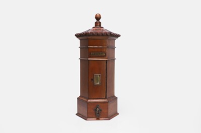 Lot 647 - A mahogany country house postbox