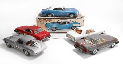 Lot 19 - A collection of model car whiskey decanters