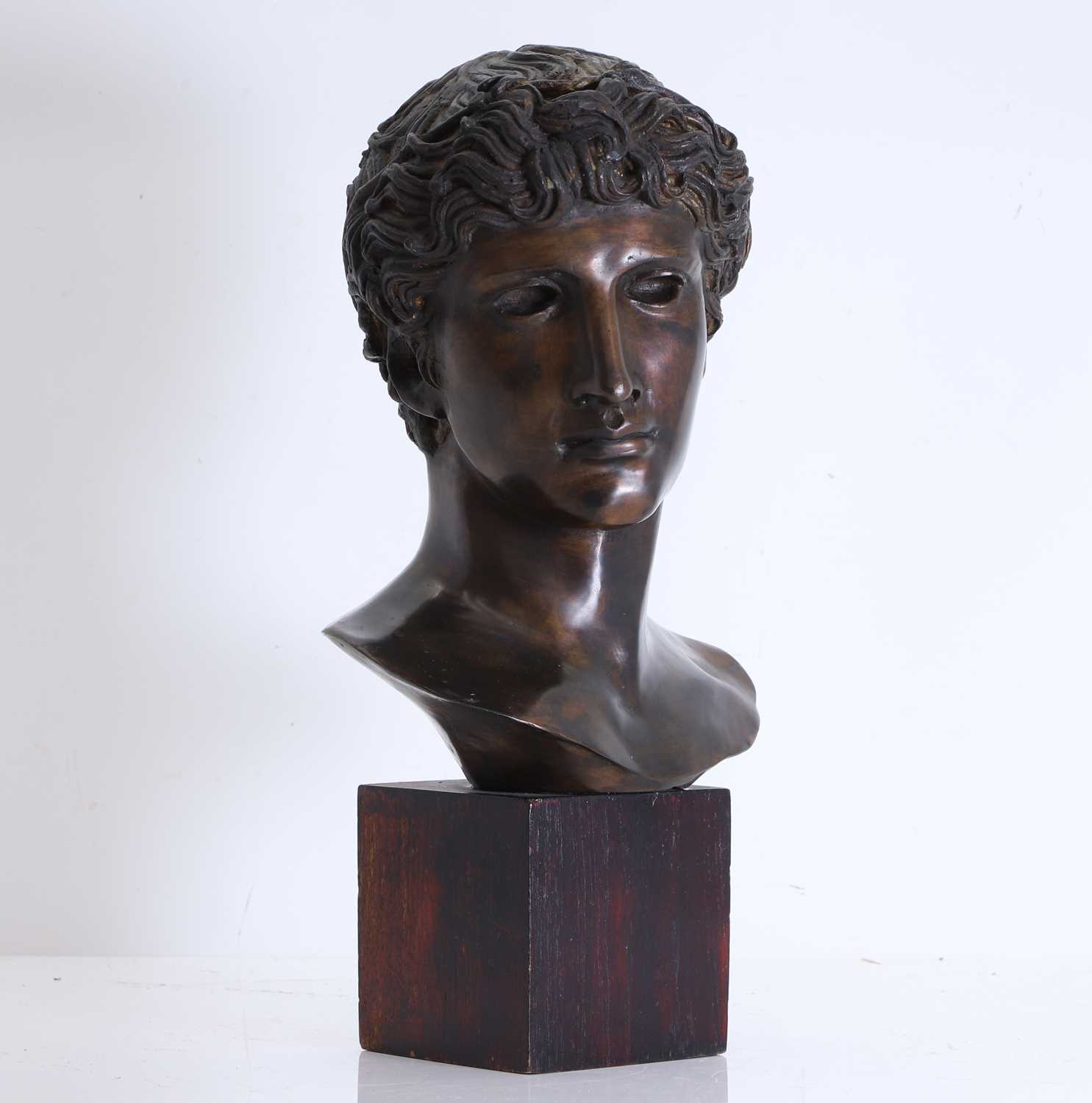 Lot 252 - A bronzed bust