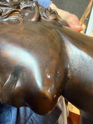 Lot 252 - A bronzed bust