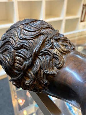 Lot 252 - A bronzed bust
