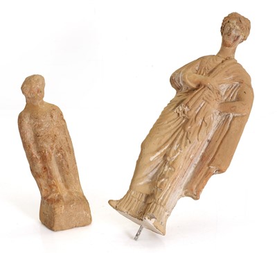 Lot 317 - Two terracotta figures