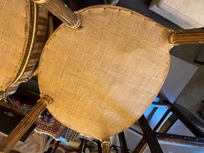Lot 501 - A set of four Louis XVI style fauteuils
