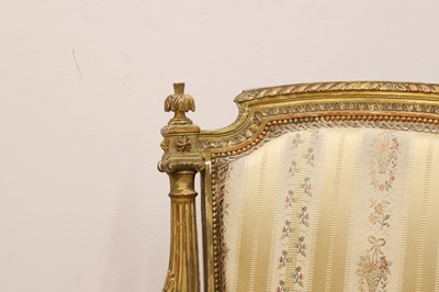 Lot 501 - A set of four Louis XVI style fauteuils