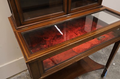 Lot 528 - An Edwardian mahogany display cabinet