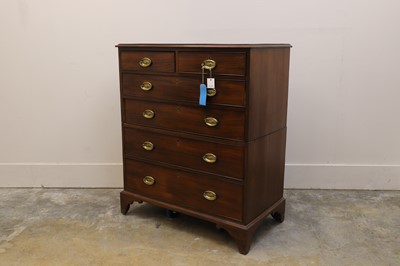 Lot 525 - A mahogany chest of drawers