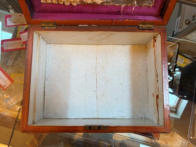 Lot 309 - A Victorian parquetry work box
