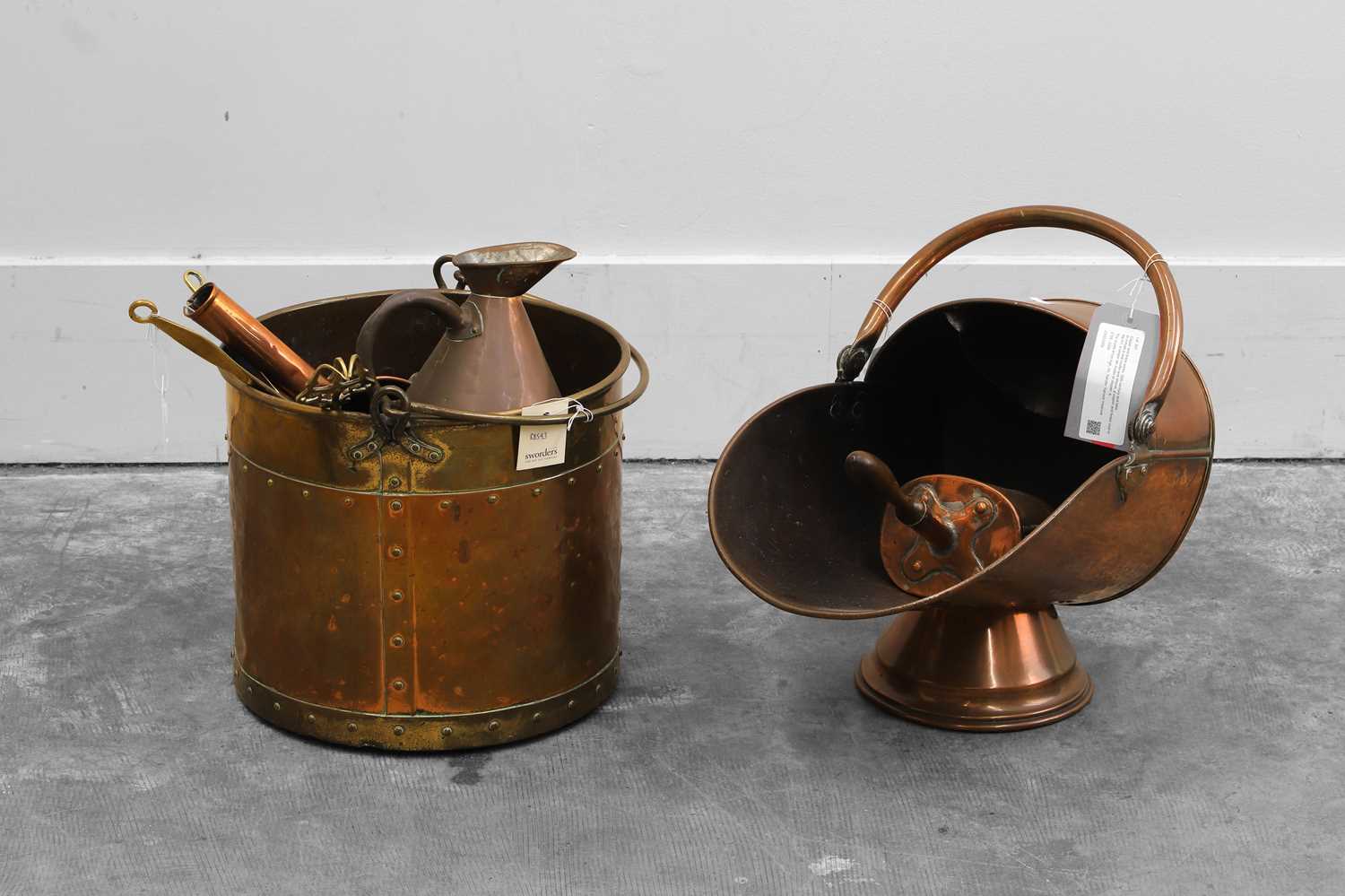 Lot 307 - Copper and brass wares
