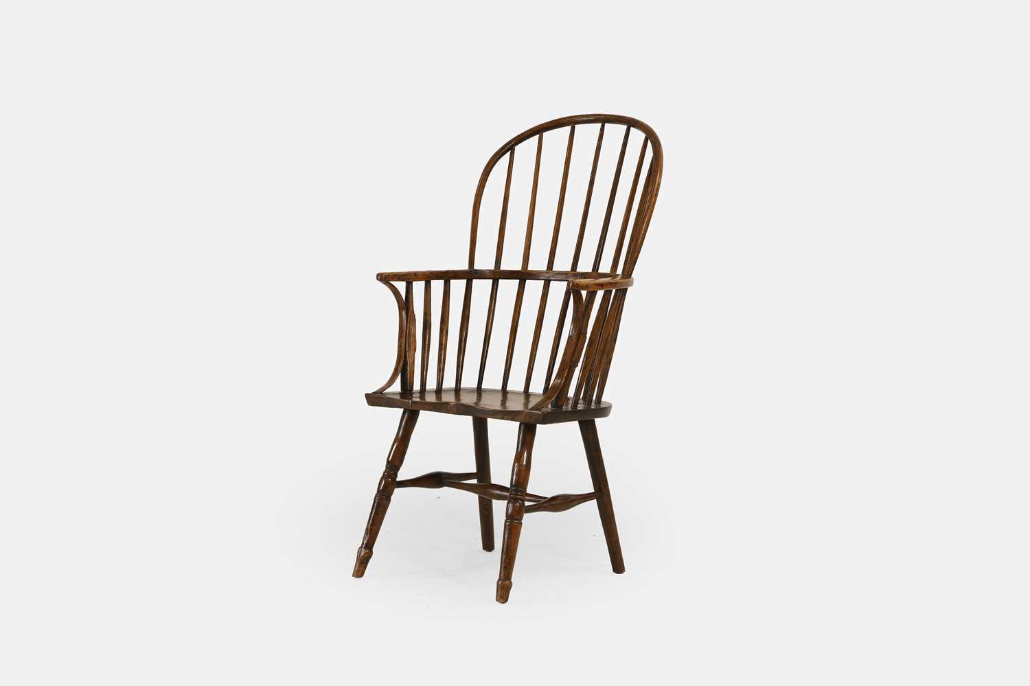 Lot 132 - An ash and elm Windsor chair