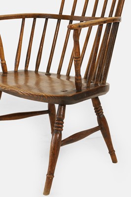 Lot 146 - An ash and elm Windsor chair