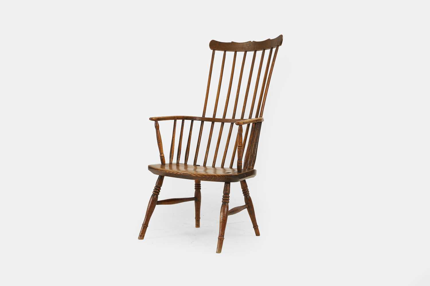 Lot 146 - An ash and elm Windsor chair