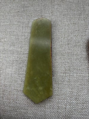 Lot 69 - Two Chinese carved jade plaques