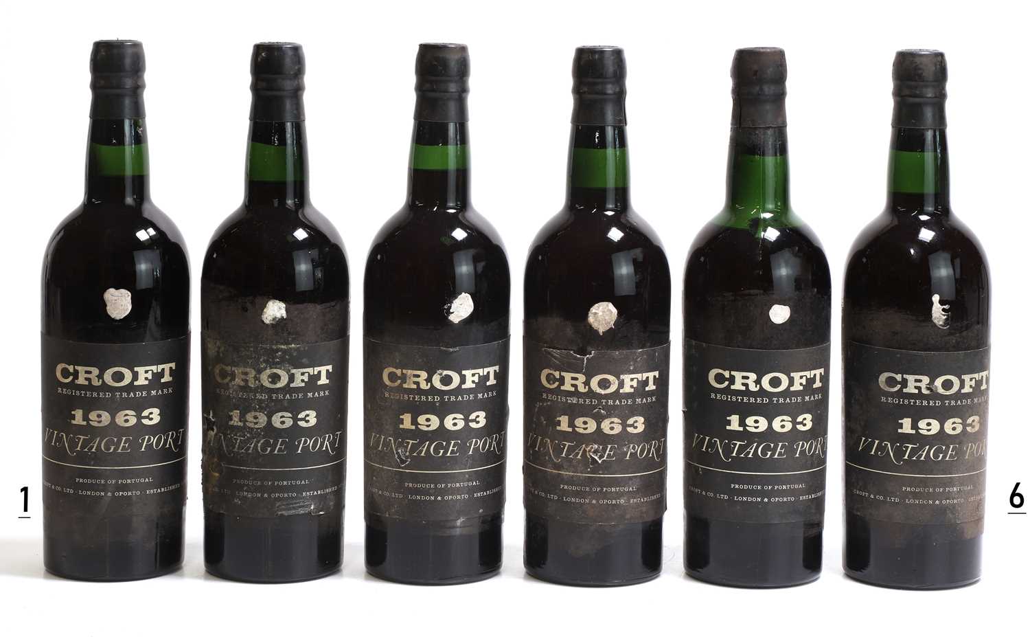 Lot 130 - Crofts, Vintage Port, 1963