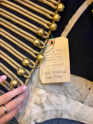 Lot 384 - A Royal Horse Artillery Captain's dress jacket and busby hat