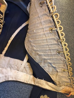 Lot 384 - A Royal Horse Artillery Captain's dress jacket and busby hat