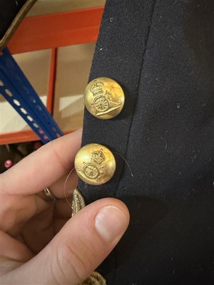 Lot 384 - A Royal Horse Artillery Captain's dress jacket and busby hat