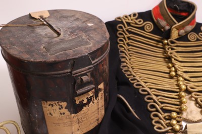 Lot 384 - A Royal Horse Artillery Captain's dress jacket and busby hat