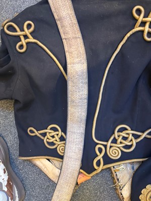 Lot 384 - A Royal Horse Artillery Captain's dress jacket and busby hat