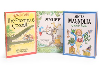 Lot 57 - Quentin Blake: Three works, inscribed & signed by him to Edward Bawden