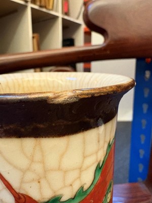 Lot 66 - A pair of tortoiseshell veneered vases