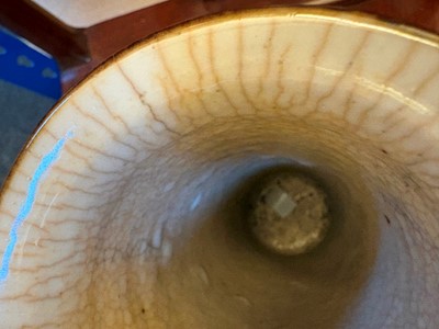 Lot 66 - A pair of tortoiseshell veneered vases