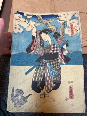 Lot 68 - A large collection of woodblock prints