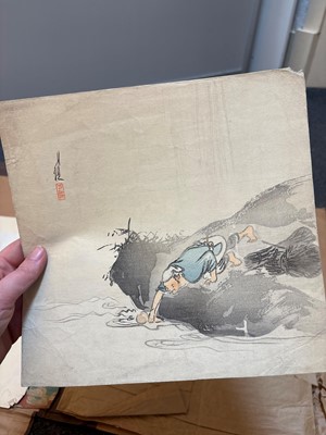 Lot 68 - A large collection of woodblock prints