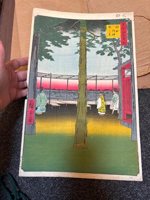Lot 68 - A large collection of woodblock prints