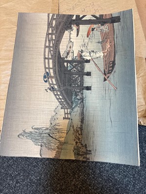 Lot 68 - A large collection of woodblock prints
