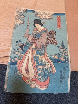 Lot 68 - A large collection of woodblock prints