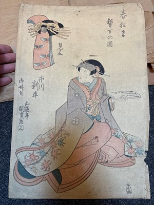 Lot 68 - A large collection of woodblock prints