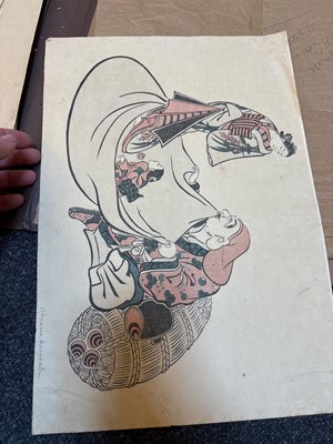 Lot 68 - A large collection of woodblock prints