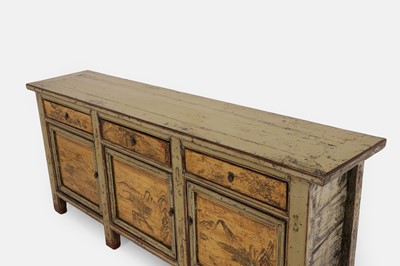 Lot 187 - A Chinese hardwood sideboard