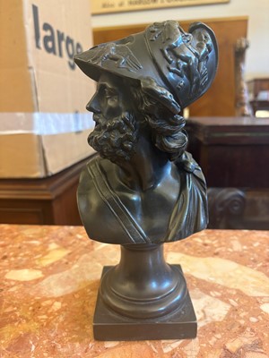 Lot 252 - A bronze bust of Ajax the Great