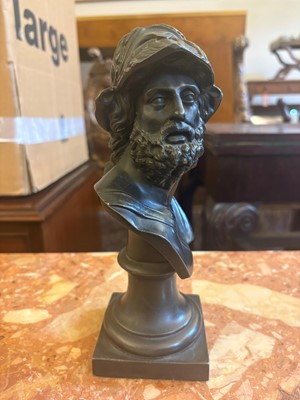 Lot 252 - A bronze bust of Ajax the Great