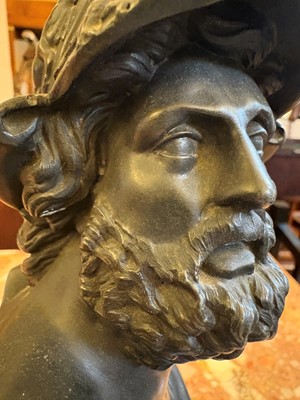 Lot 252 - A bronze bust of Ajax the Great