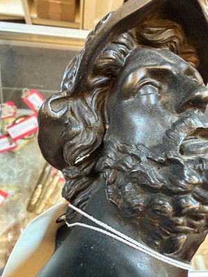 Lot 252 - A bronze bust of Ajax the Great