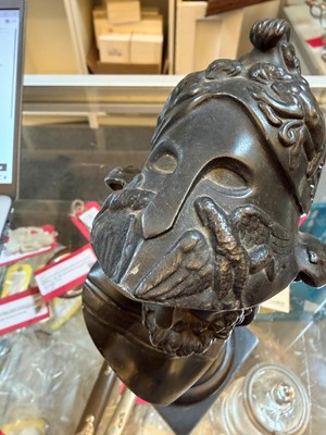 Lot 252 - A bronze bust of Ajax the Great